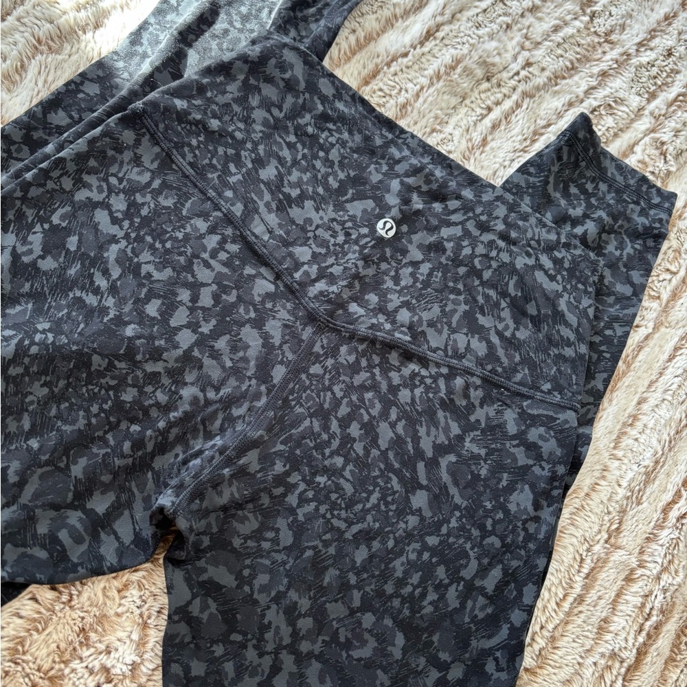lululemon align 25” size 6 rare cheetah print